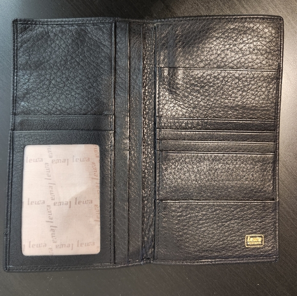Black leather Lewa wallet - Picture 2 of 6